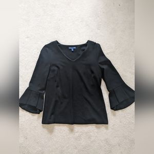 Black bell sleeve top RSVP by Talbot's - size medium